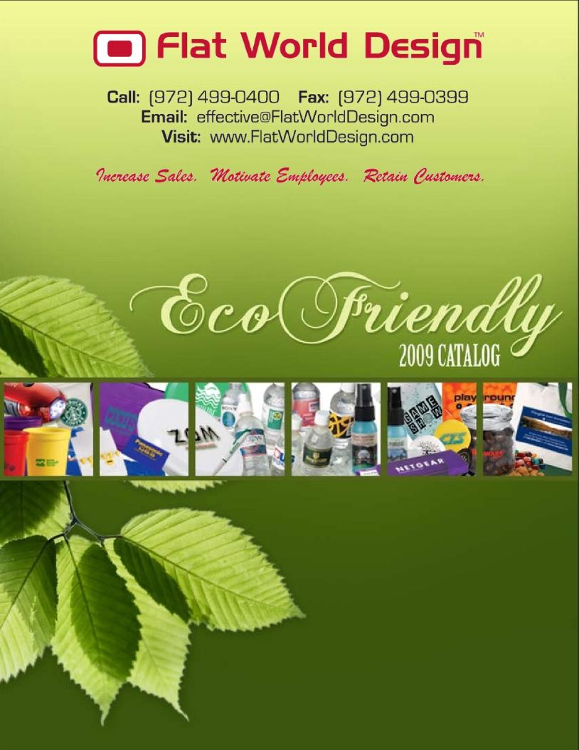 Flat World Design - Eco Friendly - Flipper Catalog